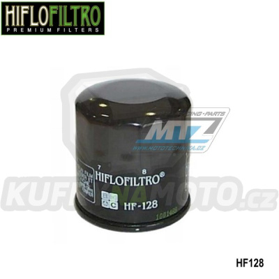 Filtr olejový HF128 (HifloFiltro) - Kawasaki Mule 500 + Mule 520 + Mule 550 + Mule 600 + Mule 610 + Mule 2500 + Mule 2510 + Mule 2520 + Mule 3000 + Mule 3010 + Mule 3020 + Mule 4000 + Mule 4010