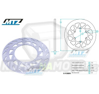 Kotouč brzdový MTZ Classic - Yamaha YZ125+YZ250 / 92-00+YZF400 / 98-00 + WR250 / 92-97+WRF400 / 98-00
