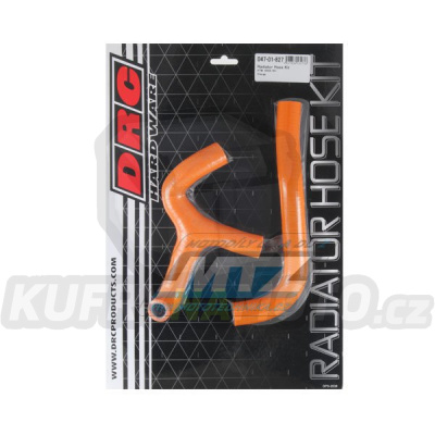 Hadice chladiče DRC RADIATOR HOSE KIT - DRC D47-01-827 - KTM 65SX / 09-15 - oranžové (sada 2ks)