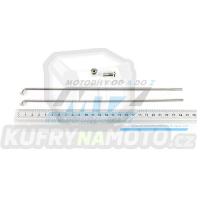 Drát/Špice nerezové do kola + Niple 21&quot; - Yamaha XT500E+XT600E / 90-02