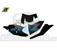 Polepy číslových tabulek (vystřižené) - KTM EXC / 17-19 - barva černá