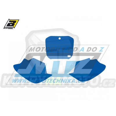 Polepy číslových tabulek (vystřižené) - TM MX / 03 - barva modrá