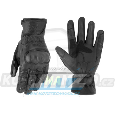 Rukavice motocyklové S-Line Spark Leather - černé - velikost M
