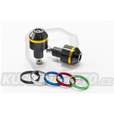 Univerzální závažíčka řidítek PUIG SHORT WITH RING 8498N včetně barevných kroužků D 13-18mm