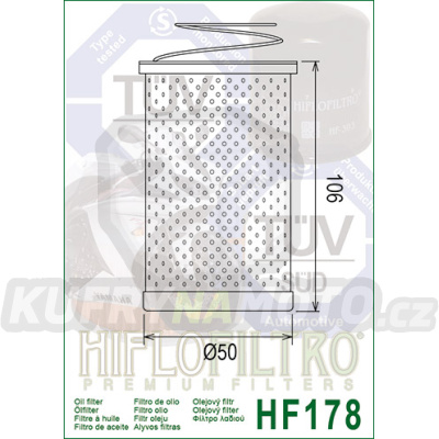 Olejový filtr HIFLOFILTRO HF178