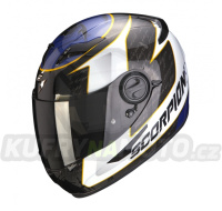 Moto přilba SCORPION EXO-490 TOUR bílo/modrá