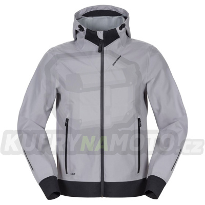 bunda HOODIE SHELL, SPIDI (šedá)