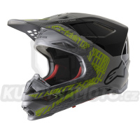 přilba SUPERTECH S-M8 TRIPLE, ALPINESTARS (šedá/žlutá fluo/černá)