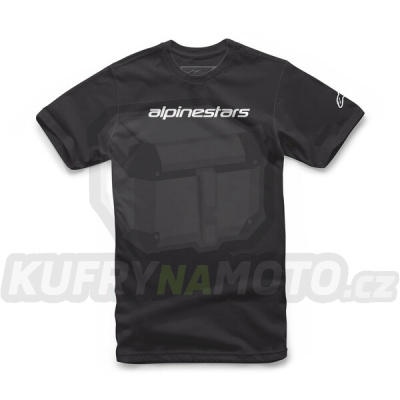 triko LINEAR WORDMARK TEE, ALPINESTARS (černá/šedá)