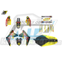 Polepy s potahem sedla (sada polepů a potah sedla Graphics) - Suzuki RMZ450 / 05-07 - typ polepů Replica Suzuki Rockstar Energy