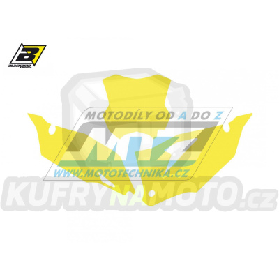 Polepy číslových tabulek (vystřižené) - Kawasaki KXF250 / 21-23 + KXF450 / 19-23 - barva žlutá