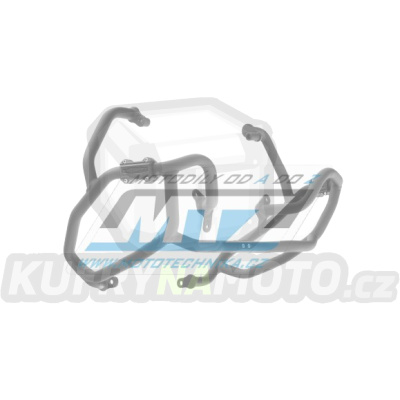 Padací rám Dual Sport Crash Bar - KTM 790 Adventure + 890 Adventure / 23 - barva stříbrná (Ice Polished)
