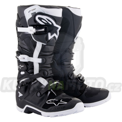 boty TECH 7 ENDURO DRYSTAR, ALPINESTARS (černá/bílá) 2024
