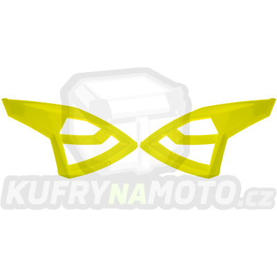 čelní kryty vrchní ventilace pro přilby Cross Pro 2, CASSIDA (žlutá fluo)