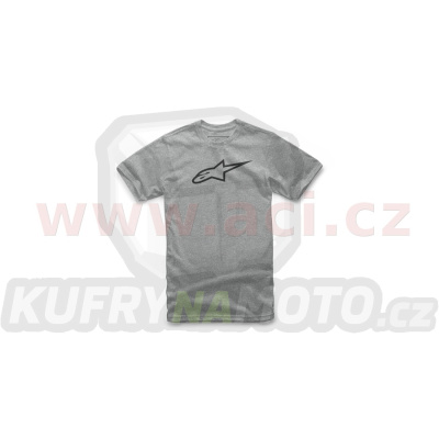 triko AGELESS krátký rukáv, ALPINESTARS (tmavě šedé/černé)