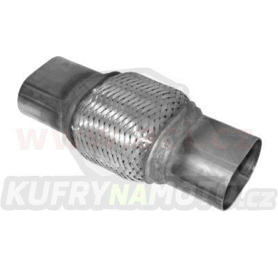 pružný člen výfuku PREMIUM, vnitř. průměr 43x72 mm / délka pr. členu 100 mm / celková délka 220 mm