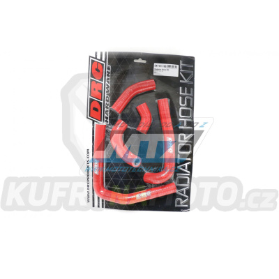 Hadice chladiče DRC RADIATOR HOSE KIT - DRC D47-01-193 - Honda CR250 / 02-07 - červené (sada 5ks)