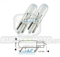 Žárovka T5 12V 1,2W W2x4,6d