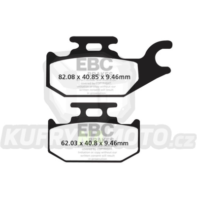 Brzdové destičky EBC FA307TT