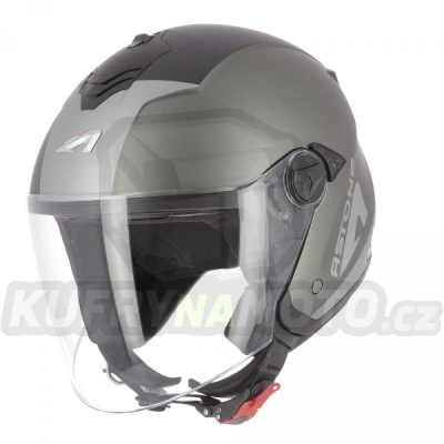 Moto přilba ASTONE MINIJET S WIPE matná titanová