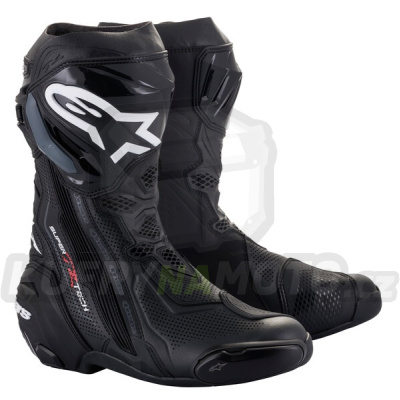 boty SUPERTECH R VENTED, ALPINESTARS (černá, perforovaná obšívka) 2024