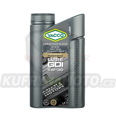 Motorový olej YACCO LUBE GDI 5W30, 1 L