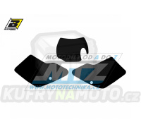 Polepy číslových tabulek (vystřižené) - GasGas EC125+EC250+EC300 / 01-02 - barva černá