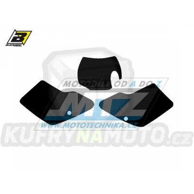 Polepy číslových tabulek (vystřižené) - GasGas EC125+EC250+EC300 / 01-02 - barva černá