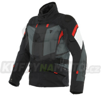 Moto bunda DAINESE CARVE MASTER 3 GORE-TEX černo/ebony/lava červená