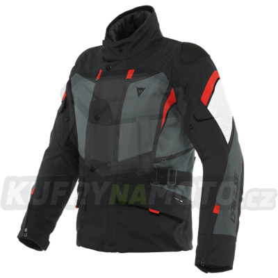 Moto bunda DAINESE CARVE MASTER 3 GORE-TEX černo/ebony/lava červená