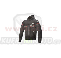 bunda SEKTOR 2 TECH HOODIE, ALPINESTARS (černá/světlá červená) 2024