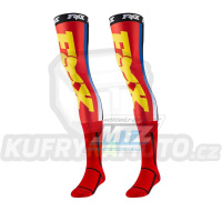 Podkolenky/Nadkolenky FOX LINC KNEE BRACE SOCK - červeno/žluté - velikost L