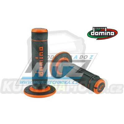 Rukojeti/Gripy Domino černo-oranžové
