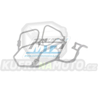 Padací rám Dual Sport Crash Bar - BMW R1200GS / 08-12 - barva stříbrná Ice Polished