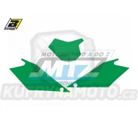 Polepy číslových tabulek (vystřižené) - GasGas EC125+EC250+EC300 + FSR450+FSR515 / 08-09 - barva zelená
