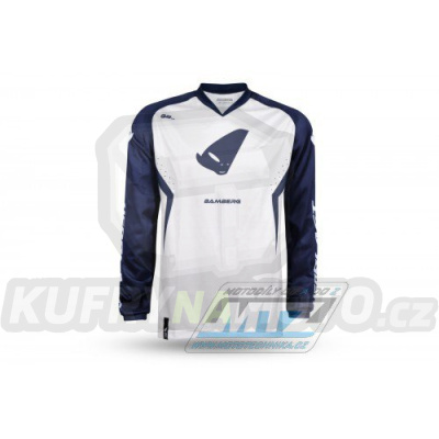 Dres motokros UFO Bamberg - bílo-modrý - velikost XXXL