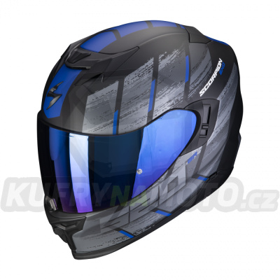 Moto přilba SCORPION EXO-520 EVO AIR MAHA matná černo/modrá