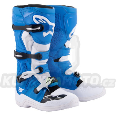 boty TECH 5, ALPINESTARS (modrá/bílá/černá) 2024