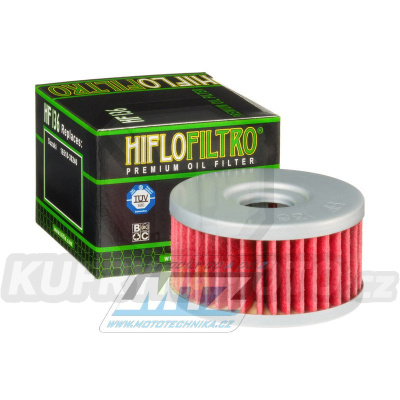 Filtr olejový HF136 (HifloFiltro) - Suzuki DR250+DR350 + DRZ250 + GN250+SP250+TU250X + GZ250 Marauder + VL125 Intruder+VL250 Intruder + Beta 350 Alp + 350 Euro + 350 Jonathon + 351 Jonathon + 350 Motard