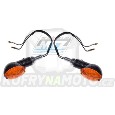 Blinkry (LED 12V) - barva carbon s oranžovým krycím sklem