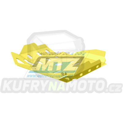 Kryt pod motor hliníkový Dual Sport - BMW R1200GS / 08-12 + R1200GS Adventure / 08-13 - barva žlutá