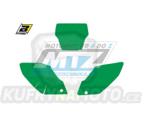Polepy číslových tabulek (vystřižené) - Honda CRF250 / 04-05 - barva zelená