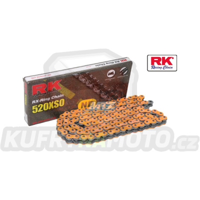 Řetěz RK 520 XSO-Z1 (114čl) - těsněný/ x kroužkový (oranžový)