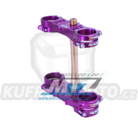 Brýle (Triple-Clamps) kompletní Xtrig ROCS Factory - Yamaha YZF450 / 23-24 + YZF250 / 24 (offset 22) - barva Purple/fialová