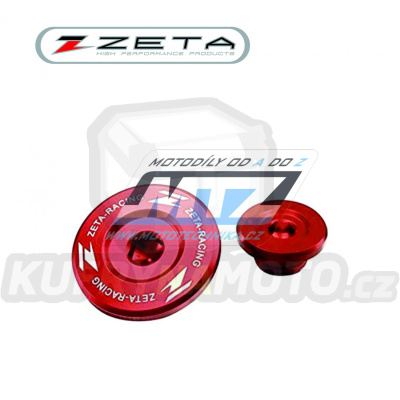 Zátky motoru - ZETA ZE89-1310 - Suzuki RMZ250 / 07-25 + RMZ450 / 05-25 + RMX450Z /10-19 - červené