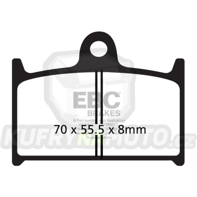 Brzdové destičky EBC FA145HH