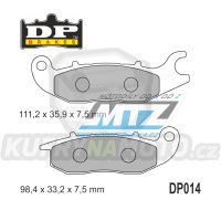 Destičky brzdové DP014 DP Brakes - směs Premium OEM Sinter