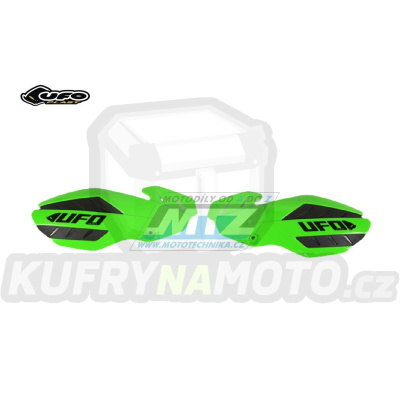 Kryty páček Ufo Flame Kawasaki KXF250 / 13-18 + KXF450 / 15-18 - barva zelená