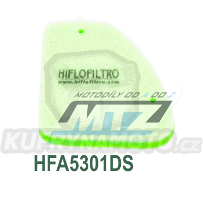 Filtr vzduchový HFA5301DS (HifloFiltro) - Peugeot 50 Buxy + 50 Elyseo + 50 Elystar + 50 Looxor + 50 Metal-X + 50 New Vivacity + 50 Speedake + 50 Speedfight + 50 Speedfight + 50 Speedfight 2 Cup / Ultimate