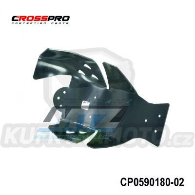 Kryt pod motor plastový DTC Engine Guard - Yamaha YZF450 / 18-22 + WRF450+YZF450X / 19-22 (barva černá)